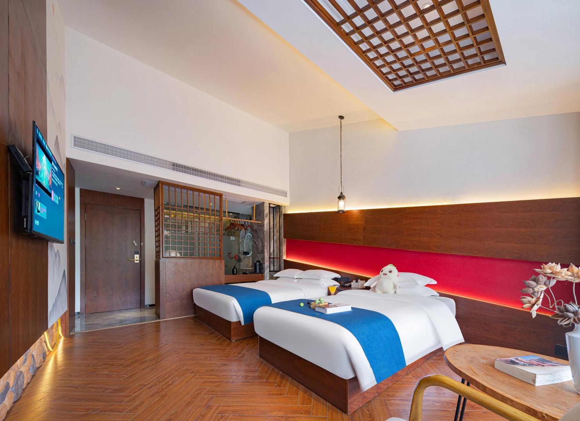 Hotel 張家界武陵源北岸輕奢客棧 森林公園店 Čang-ťia-ťie Exteriér fotografie