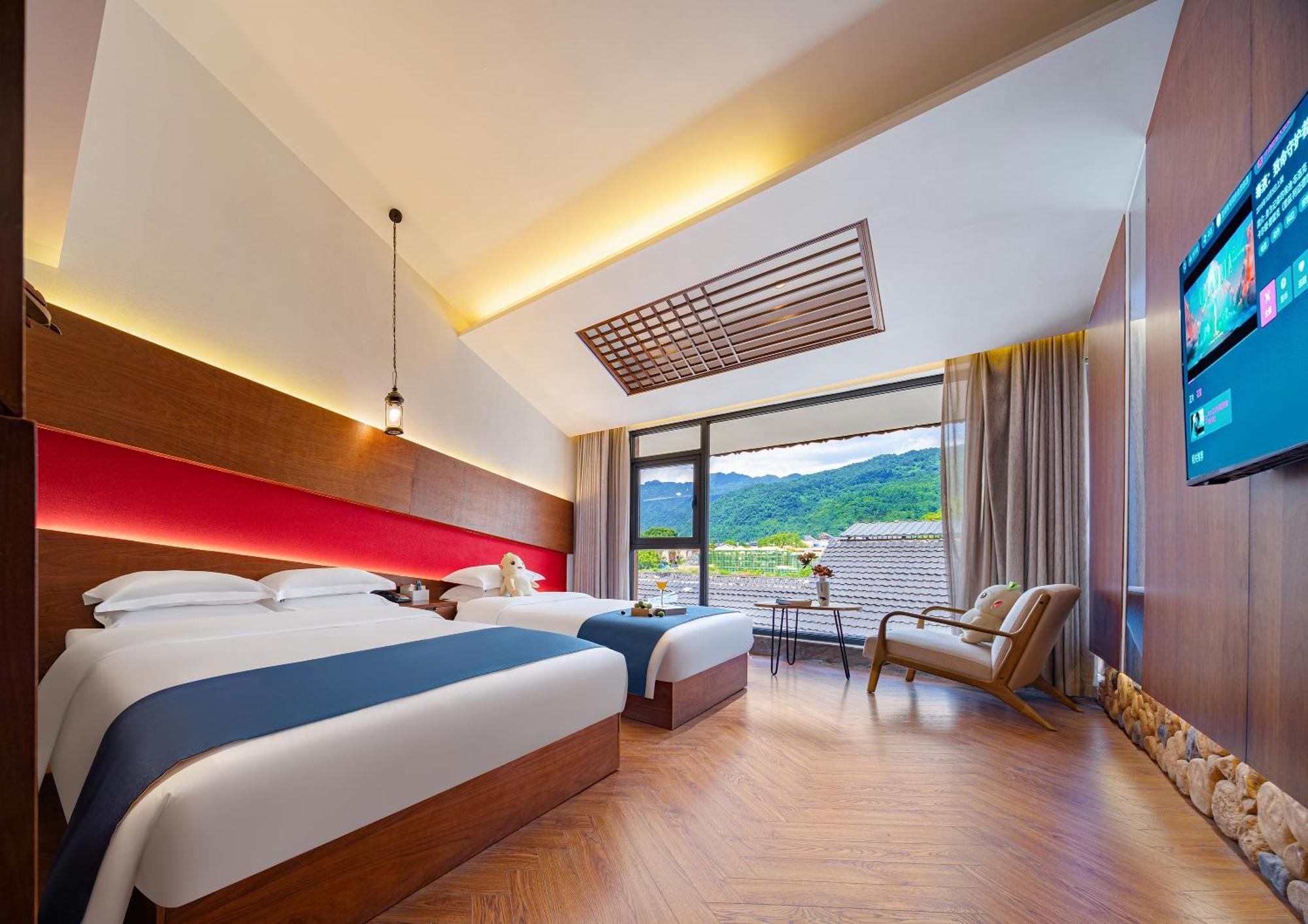 Hotel 張家界武陵源北岸輕奢客棧 森林公園店 Čang-ťia-ťie Exteriér fotografie